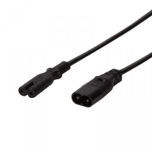 Przedłużacz kabla zasilającego LogiLink CP129 IEC C8 &gt; C7 czarny 2m