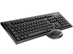 OUTLET: Zestaw bezprzewodowy klawiatura + mysz A4Tech V-TRACK 2.4G 7100N czarny - USZ OPAK