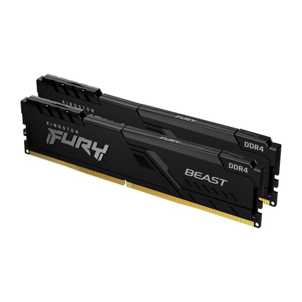 OUTLET: Pamięć DDR4 Kingston Fury Beast 16GB (2x8GB) 3200MHz CL16 1,35V czarna - OTW OPAK
