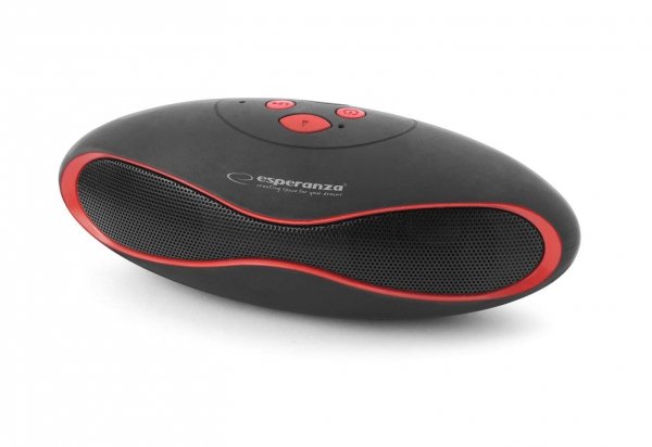 Głośnik Bluetooth Esperanza &amp;quot;Trival&amp;quot; czarno-czerwony