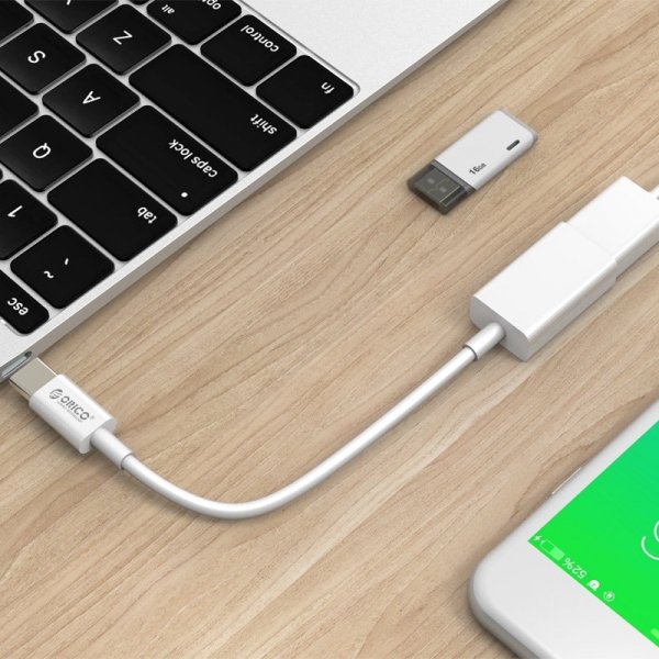 ORICO kabel USB-C - USB-A 2.0 OTG 25cm