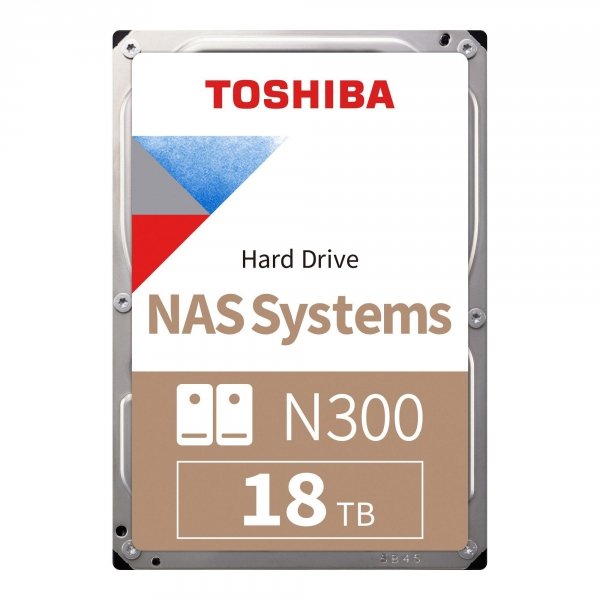 Dysk Toshiba N300 HDWG51JUZSVA 18TB 3,5&amp;quot; 7200 512MB SATA III NAS BULK