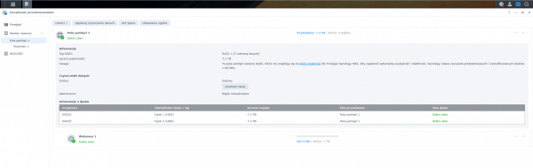 Synology Serwer plików NAS DS225+ 10GB RAM + 2x8TB HDD