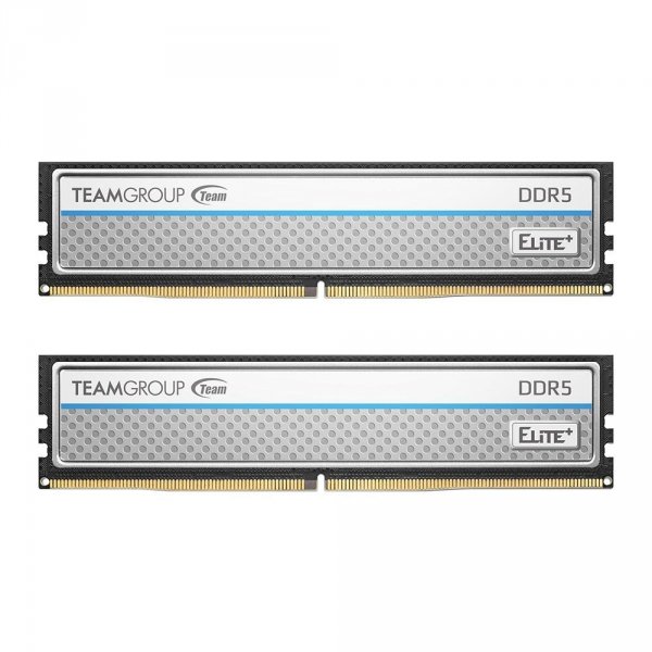 Pamięć DDR5 Team Group ELITE Plus 32GB (2x16GB) 6400MHz CL52 1,1V Silver