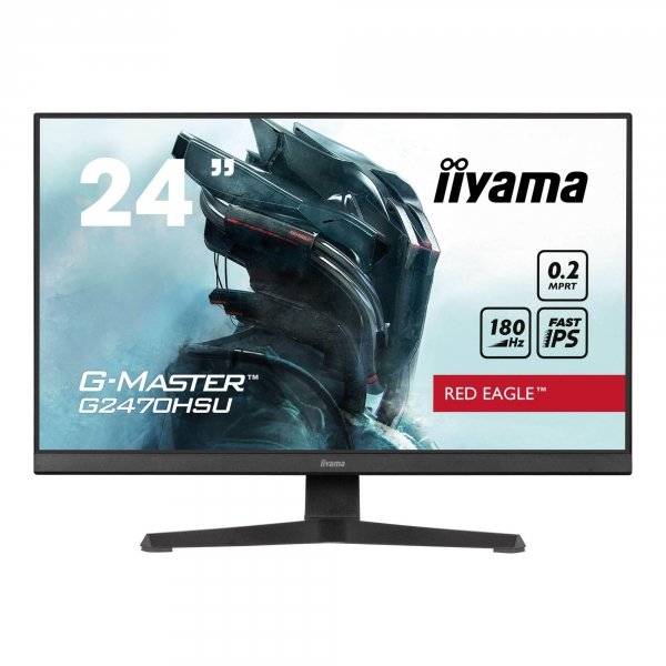 Monitor Iiyama 23,8&amp;quot; G-Master G2470HSU-B6 Red Eagle Fast IPS FHD 180Hz HDMI DP HUB głośniki