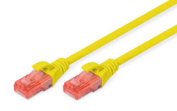 Patchcord DIGITUS UTP kat. 6 5m PVC żółty