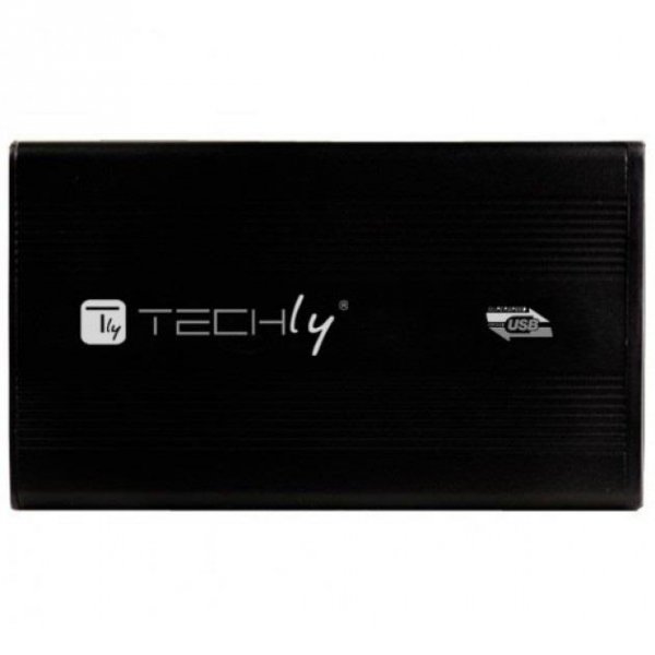 Obudowa na dysk Techly SATA 2.5&amp;quot;, USB 3.0, aluminiowa, czarna