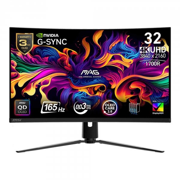 Monitor MSI 31,5&amp;quot; MAG 321CUP QD-OLED 4K UHD 165Hz 2xHDMI DP USB-C