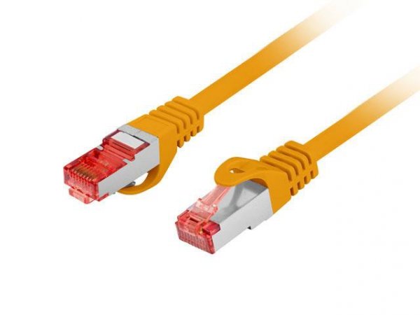 Patchcord Lanberg S/FTP kat.6 5m LSZH CU fluke passed pomarańczowy