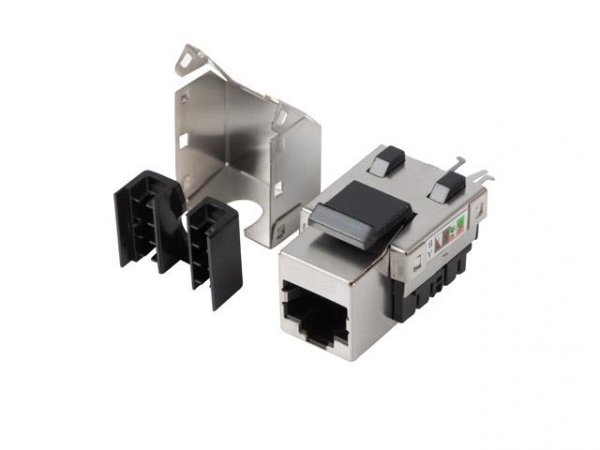 Moduł Keystone Lanberg gniazdo RJ45 -&amp;gt; LSA FTP kat.5e 90° do puszki montażowej