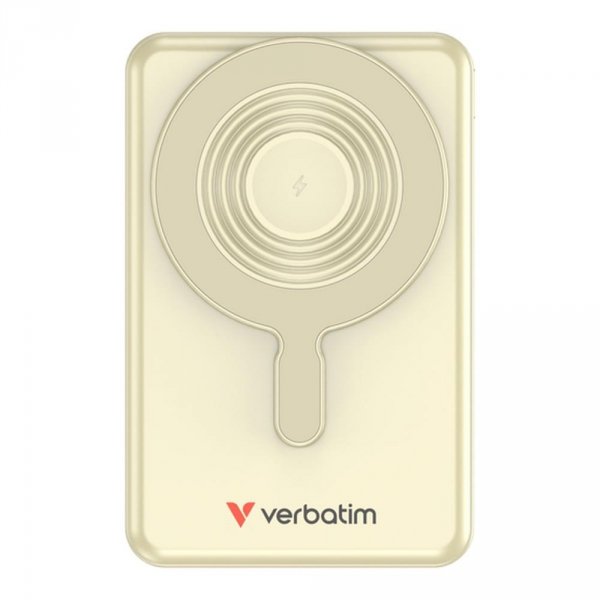 Powerbank Verbatim Charge 'n' Go 2C Display Magnetic Wireless 10000mAh 3xUSB-C PD 3.0 QC 3.0 Złoty