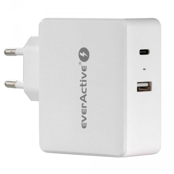 Ładowarka sieciowa everActive SC-600Q USB QC3.0/USB-C PD 63W