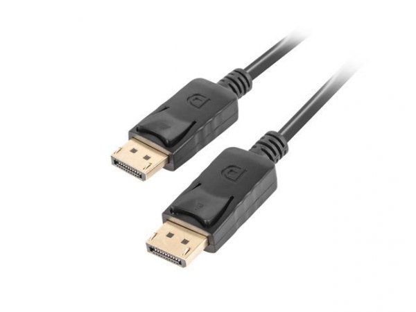 OUTLET: Kabel DisplayPort Lanberg M/M 0,5m 4K v1.2 czarny - USZ OPAK