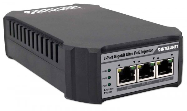 Zasilacz Ultra PoE Intellinet Gigabit Ethernet 1x RJ45 30W + 1x RJ45 50W 802.3af/at