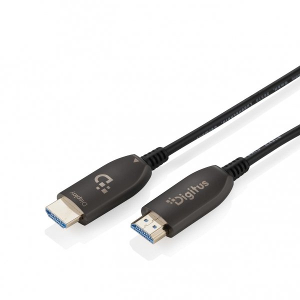 Kabel DIGITUS połączeniowy hybrydowy HDMI AOC HDMI-A męski-męski HDMI 2.1 UHD-2 8K@60Hz 48Gbps HDR, eARC, HDCP 2.2, CEC 60m