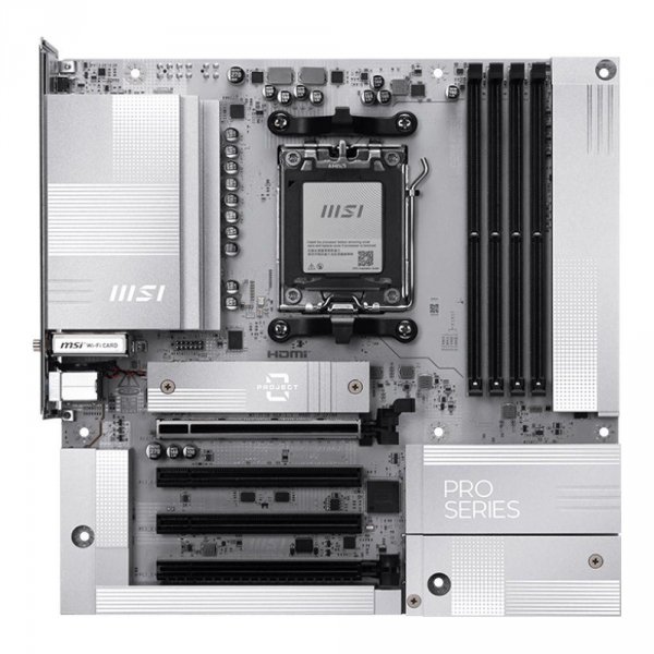 Płyta MSI PRO B850M-A WIFI PZ /AMD B850/DDR5/SATA3/M.2/USB3.1/WiFi/BT/PCIe5.0/AM5/mATX