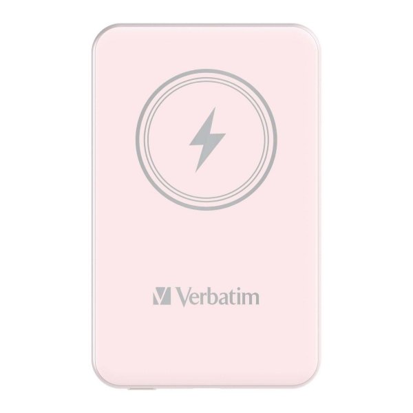 Powerbank Verbatim Charge 'n' Go Magnetic Wireless 10000mAh USB-C PD 3.0 Pink