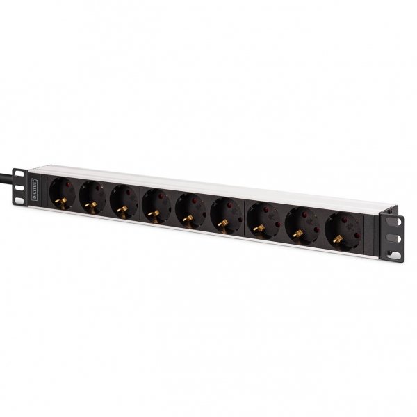 Listwa zasilająca DIGITUS PDU Rack 19&amp;quot;, 9 gniazd Schuko