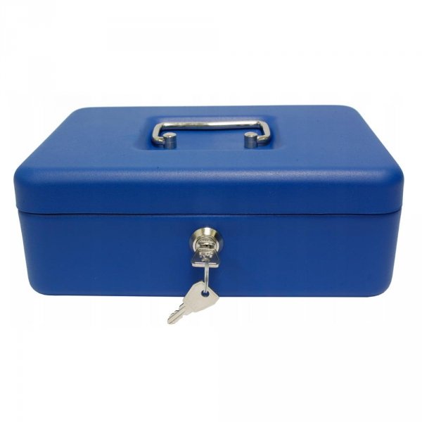 Kasetka na pieniądze niebieska 250x180x90 Verotech 21533AS_BLUE