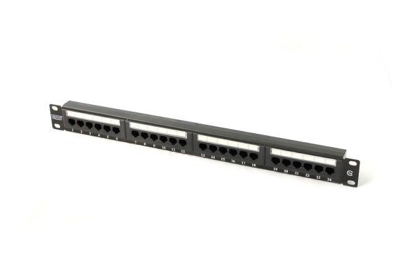 Patch panel DIGITUS 19&amp;quot; 24x RJ45 UTP kat. 5e 1U