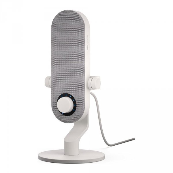Mikrofon przewodowy KRUX Pin White USB-C biały