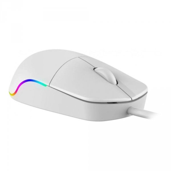 Mysz przewodowa Defender AZORA MB-241 OPTICAL 1200dpi 3P biała kabel 1.8 m