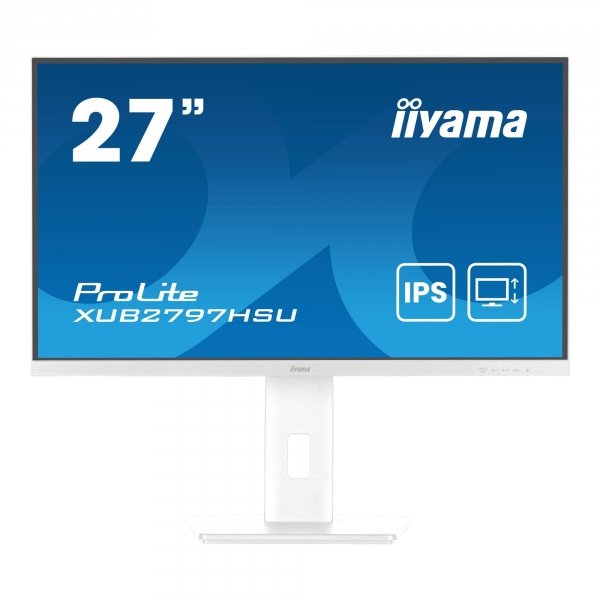 Monitor iiyama 27&amp;quot; ProLite XUB2797HSU-W2 IPS FHD 100Hz HDMI DP HUB głośniki