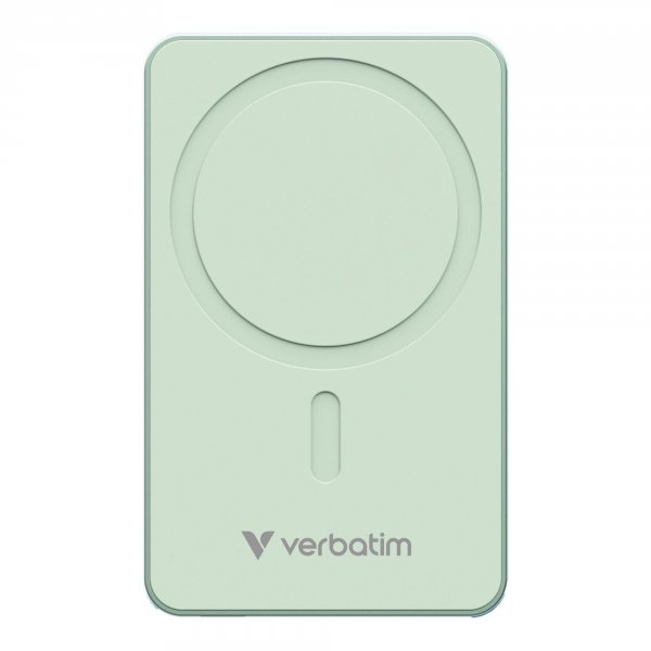 Powerbank Verbatim Charge 'n' Go Essentials Magnetic Wireless 5000mAh USB-C PD 3.0 Green