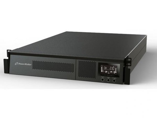 Zasilacz awaryjny UPS Power Walker On-Line 1000VA, 8x IEC, USB, RS-232, LCD, Rack 19&amp;quot;/Tower