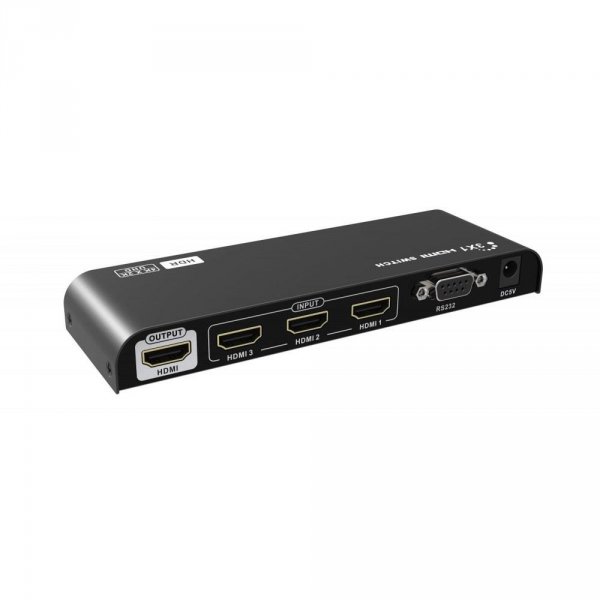 Przełącznik Techly HDMI 2.0 3-portowy HDR 3x1 4K*2K 30/60Hz