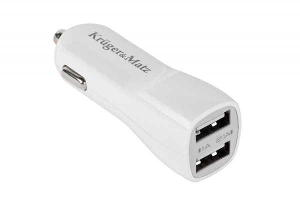 Ładowarka samochodowa Kruger&amp;amp;Matz KM0018 dual USB 2,1A