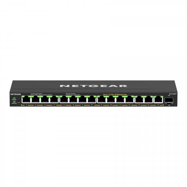 Switch zarządzalny Netgear GS316EPP 15x1G PoE+ 231W, 1x SFP