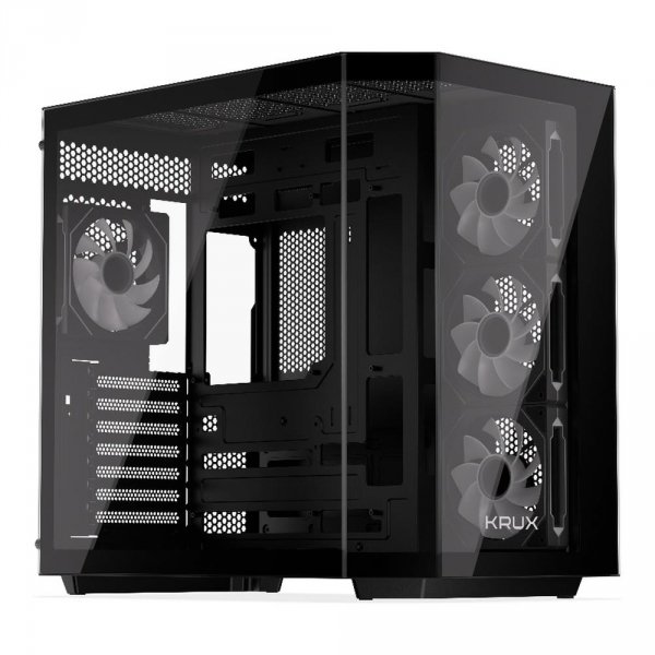 OUTLET: Obudowa KRUX Empero ATX, z oknem, bez zasilacza, czarna - USZ OPAK