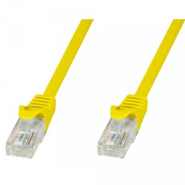 PatchCord Techly Cat.5e UTP CCA 0,5. żółty