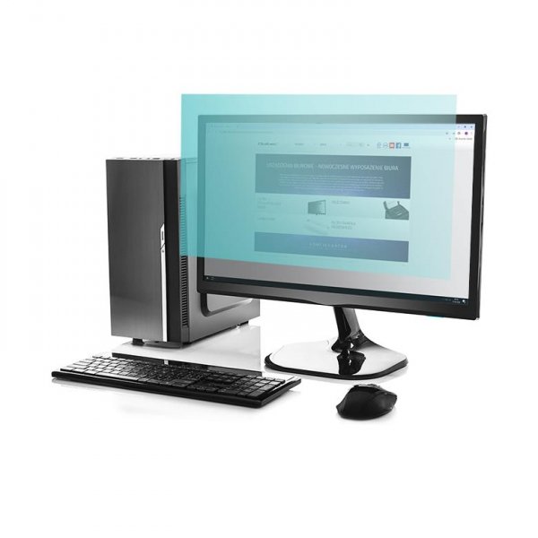 Filtr światła niebieskiego Qoltec 23&amp;quot; | 16:9 | Ochrona wzroku | Anti Glare | Matowy | na monitor