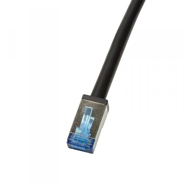 Patchcord LogiLink CQ7063S Cat.6A S/FTP PVC+PE 3m czarny