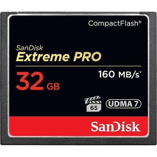 OUTLET: Karta pamięci Compactflash SanDisk Extreme PRO 32GB 160/150 MB/s - OTW OPAK