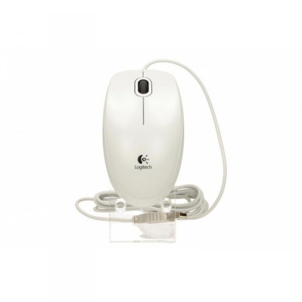 Mysz przewodowa Logitech B100 optyczna biała