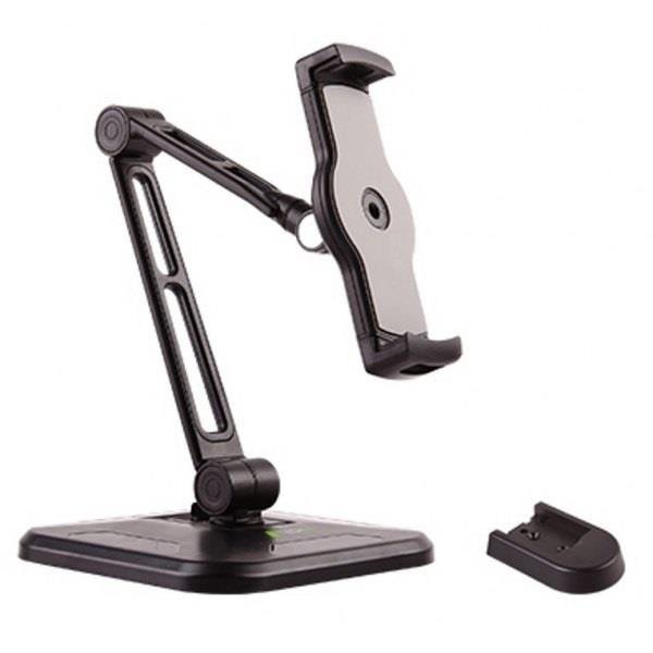 Ramię biurkowe/ścienne Techly do Tabletu/iPad 4,7&amp;quot;-12,9&amp;quot;, regulowane, czarne