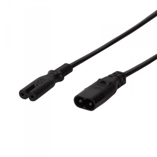 Przedłużacz kabla zasilającego LogiLink CP129 IEC C8 &amp;gt; C7 czarny 2m