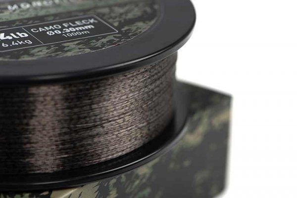 CML203 FOX ŻYŁKA Soft Steel Fleck Camo Mono 24lb (10.9kg) 0.40mm x 1000m