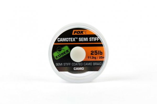 CAC741 FOX PLECIONKA EDGES Camotex Semi-Stiff 20LB 20m