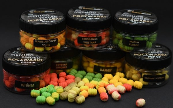 BATON BAITS Poczwarki POP UP WIŚNIA 11mm 