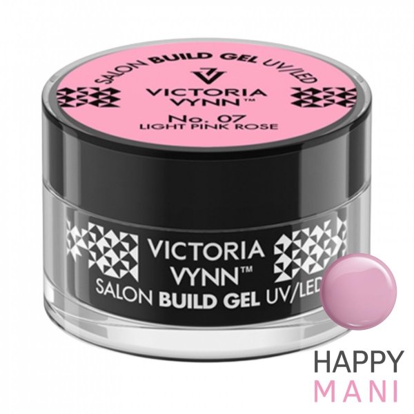 No.07 Delikatny różowy żel budujący 200ml Victoria Vynn Light Pink Rose  - do przedłużania paznokcia 