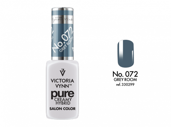 072 Grey Room - kremowy lakier hybrydowy Victoria Vynn PURE (8ml)