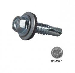 Wkręt samowiercący IMPAX 4,8X19 + EPDM - 250szt RAL 9007