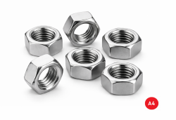 Nakrętka M8 kwasoodporna A4 DIN 934 - 100 szt