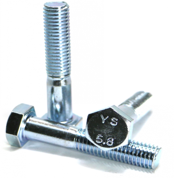 Śruby M10x130 kl.5,8 DIN 931 ocynk - 5 kg