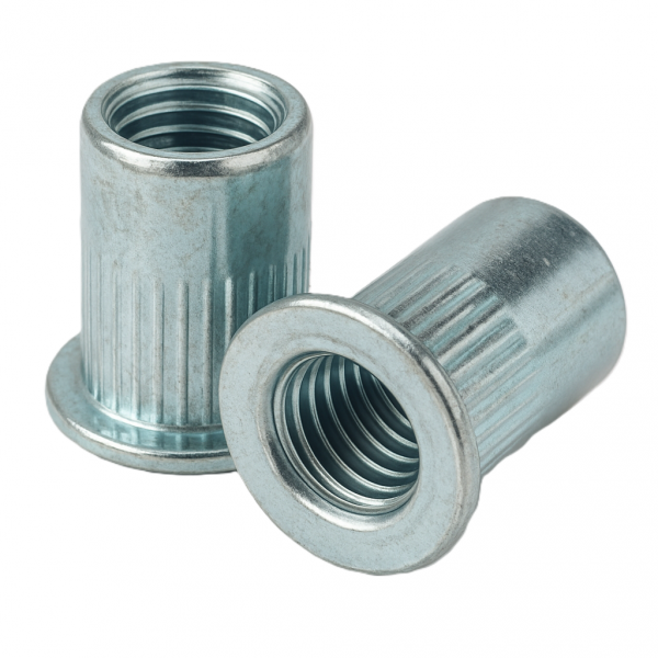 Nitonakrętka kołnierz płaski M4 Ocynk - 