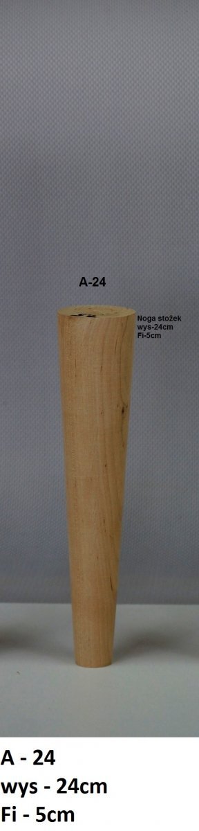 Noga drewniana w kształcie stożka A-24